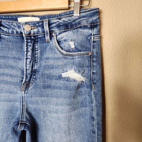 Stylish Light Blue Flare Jeans - Picture 6 of 15